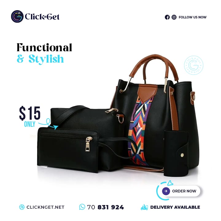 Black 4-in-1 set